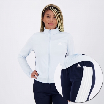 Agasalho Adidas Team Sports Feminino Azul