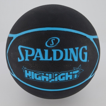 Bola de Basquete Spalding Highlight Preta e Azul