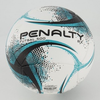 Bola Penalty RX 500 XXI Futsal Branca e Preta