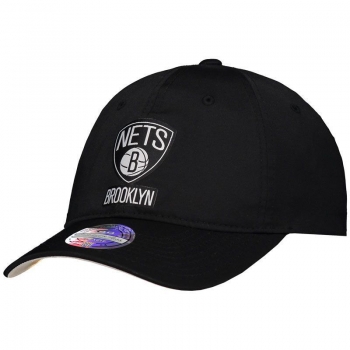 Boné Mitchell &amp; Ness NBA Brooklyn Nets Brand Preto