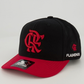 Boné Starter Flamengo I Preto e Vermelho
