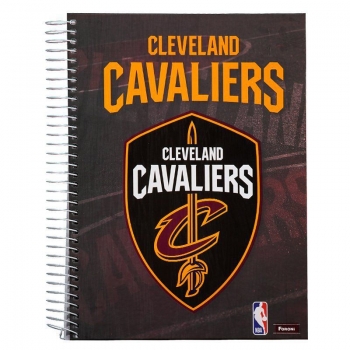 Caderno Foroni NBA Cleveland Cavaliers  Escudo 10 Matérias
