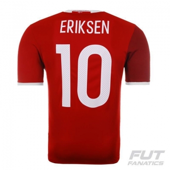 Camisa Adidas Dinamarca Home 2016 10 Eriksen