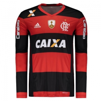 Camisa Adidas Flamengo I 2016 Manga Longa Libertadores