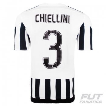 Camisa Adidas Juventus Home 2016 Scudetto 3 Chiellini
