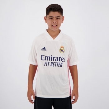 Camisa Adidas Real Madrid Home 2021 Juvenil