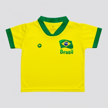 Camisa Brasil Baby N10 Flag