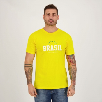 Camisa Brasil Estrelas Amarela