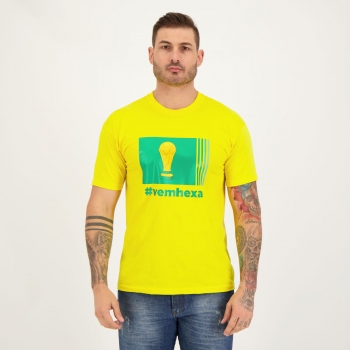 Camisa Brasil Vem Hexa Amarela