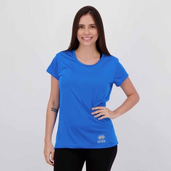 Camisa Errea Creponada Feminina Azul
