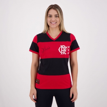 Camisa Flamengo Zico 81 Feminina