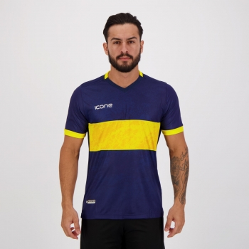 Camisa Ícone Sports América Azul e Amarela