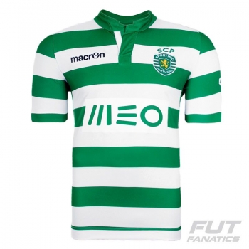 Camisa Macron Sporting Lisboa Home 2015 Authentic