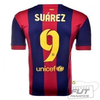 Camisa Nike Barcelona Home 2015 9 Suarez