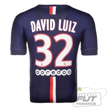 Camisa Nike PSG Home 2015 32 David Luiz