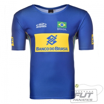 Camisa Olympikus Brasil Vôlei CBV 2014 Azul