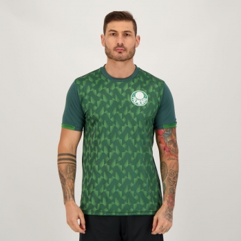 Camisa Palmeiras Effect Squares Verde Escuro