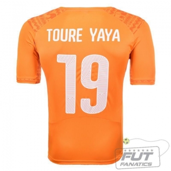 Camisa Puma Costa Do Marfim Home 2014 19 Toure Yaya