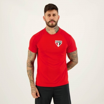 Camisa São Paulo Jacquard Vermelha