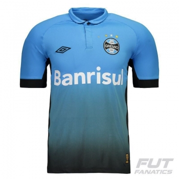 Camisa Umbro Grêmio III 2015 Azul Mescla