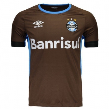 Camisa Umbro Grêmio Treino 2016 Marrom e Azul