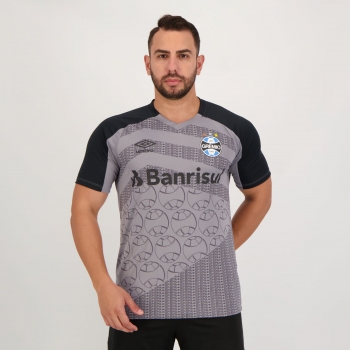Camisa Umbro Grêmio Treino 2022 Cinza