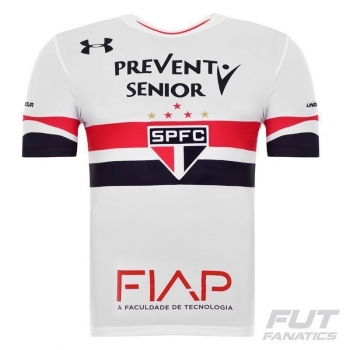 Camisa Under Armour São Paulo I 2016 com Patrocíni