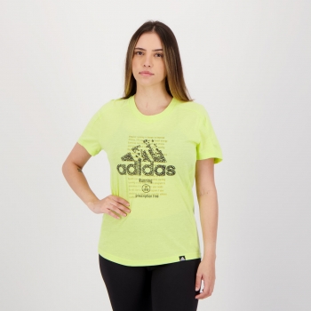 Camiseta Adidas Biochemistry Running Feminina Verde