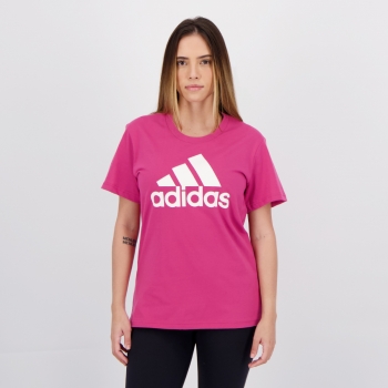 Camiseta Adidas Essentials Logo Feminina Pink