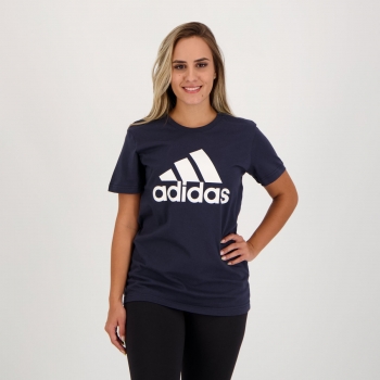 Camiseta Adidas Logo I Feminina Marinho