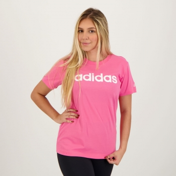 Camiseta Adidas Logo Linear II Feminina Rosa
