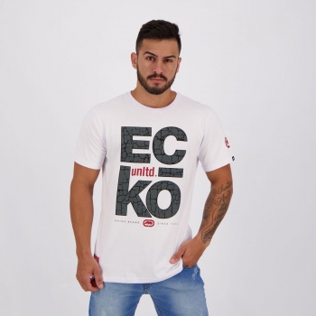 Camiseta Ecko Stone Estampada Branca