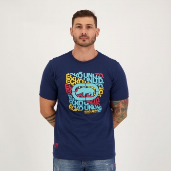 Camiseta Ecko Unltd Famous Rhino Azul