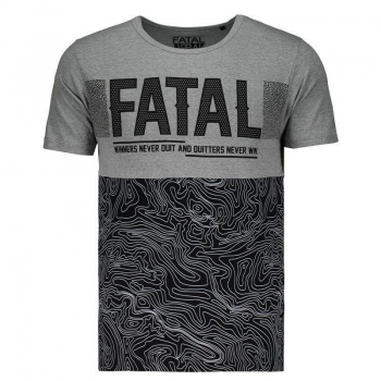 Camiseta Fatal Especial Cinza Mescla