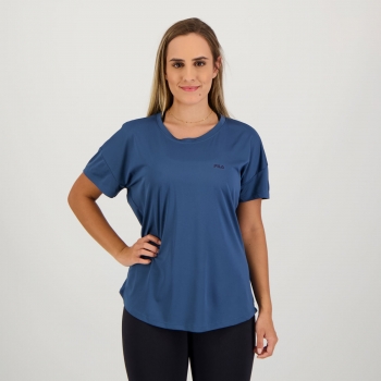Camiseta Fila Basic Sports Feminina Azul
