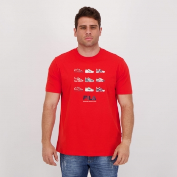 Camiseta Fila Disruptor II Vermelha