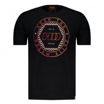 Camiseta HD Black Lodge Preta Mescla