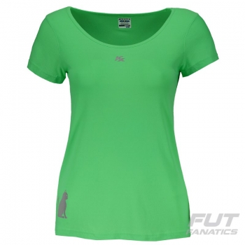 Camiseta Kanxa Fly Cat Feminina Verde
