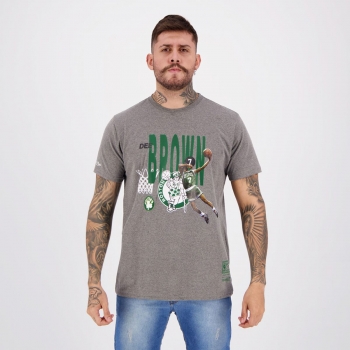 Camiseta Mitchell &amp; Ness NBA Boston Celtics All Stars Brown Cinza