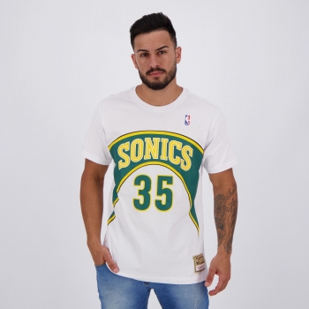 Camiseta Mitchell &amp; Ness NBA Seattle Supersonics Branca