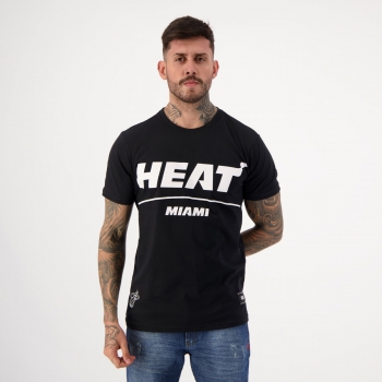 Camiseta NBA Miami Heat Classic Preta e Branca