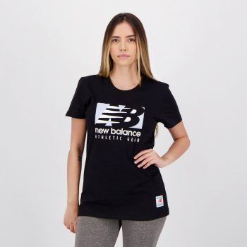 Camiseta New Balance Field Feminina Preta