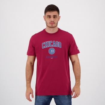 Camiseta New Era MLB Chicago Cubs Vinho