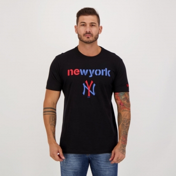 Camiseta New Era MLB New York Yankees Have Fun Preta
