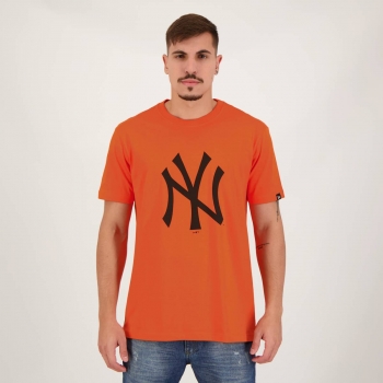 Camiseta New Era MLB New York Yankees Pe Laranja