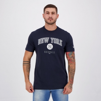 Camiseta New Era MLB Yankees Azul Marinho