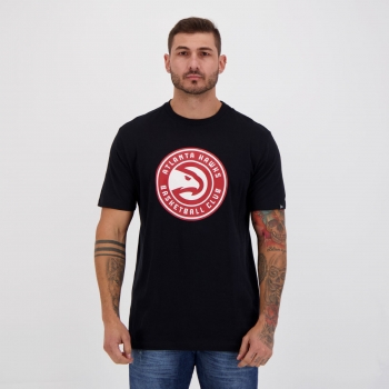 Camiseta New Era NBA Atlanta Hawks Preta