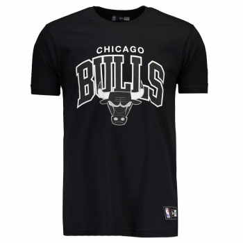 Camiseta New Era NBA Chicago Bulls Preta
