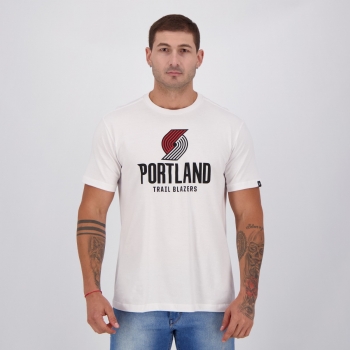 Camiseta New Era NBA Portland Trail Blazers Branca
