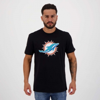 Camiseta New Era NFL Miami Dolphins Preta